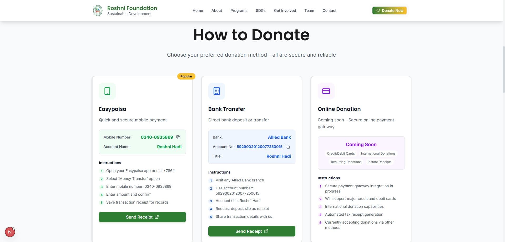 Roshni Foundation Project Preview 3